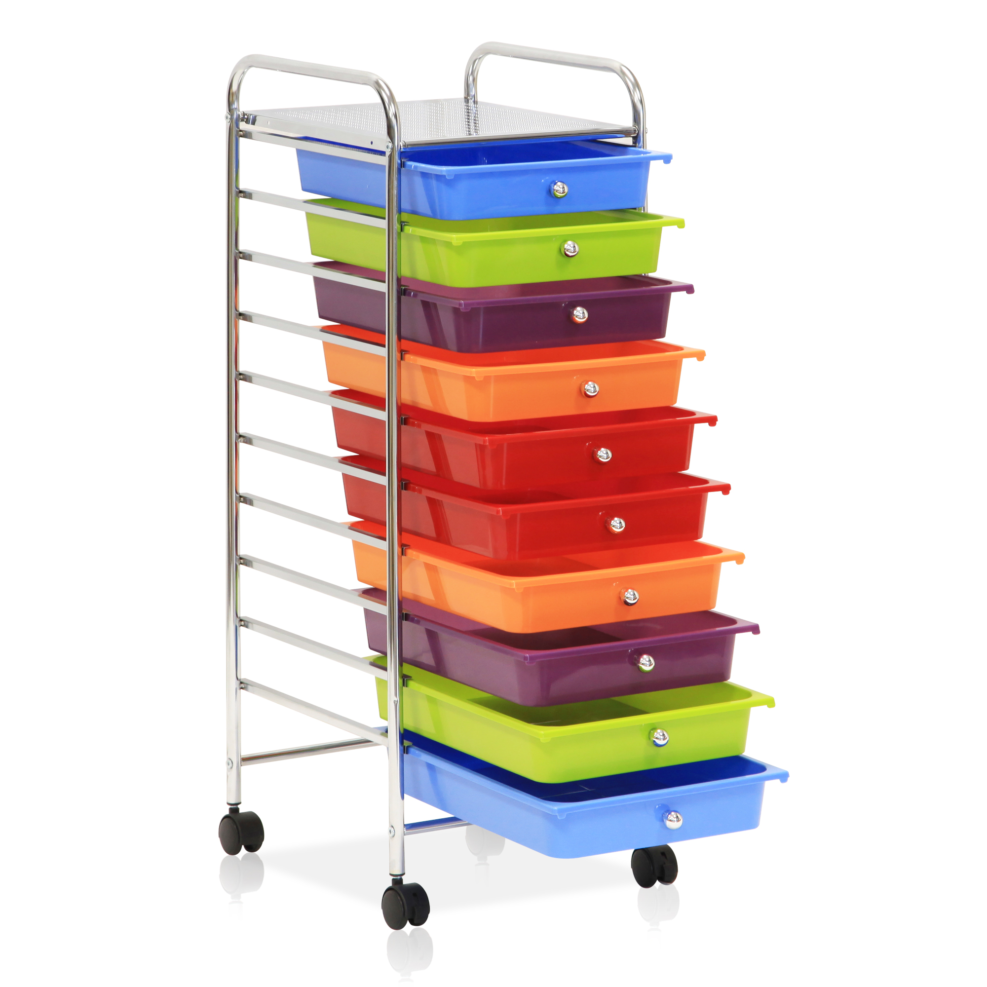 Furinno Wayar 10 Drawer Trolley Rainbow Ws17187rb Ebay
