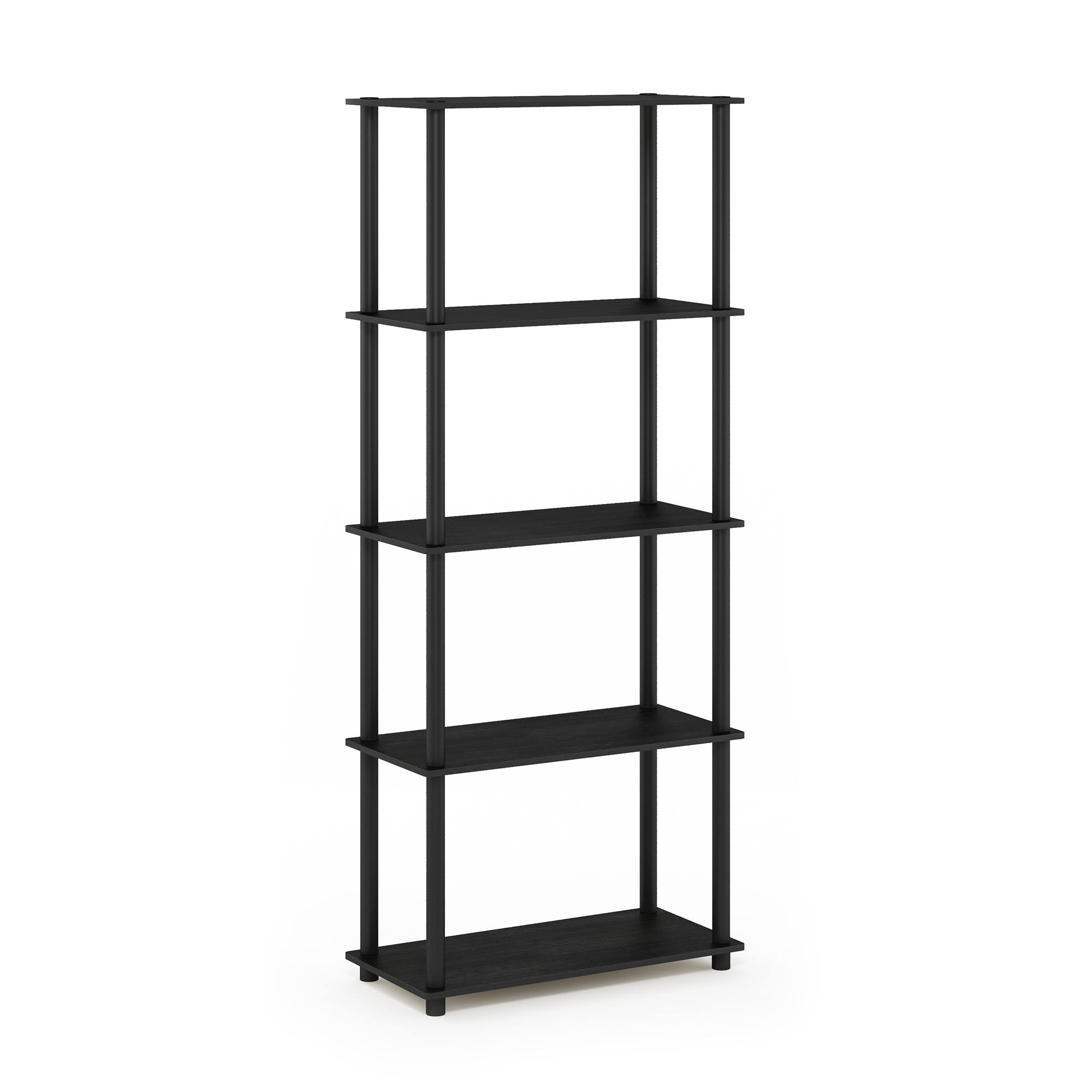 Furinno Turn-N-Tube 5-Tier Multipurpose Shelf, Americano/Black
